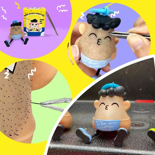 【Pluck & Squeeze Stress Zappers】Blackhead Removal Toy - Poke >_<