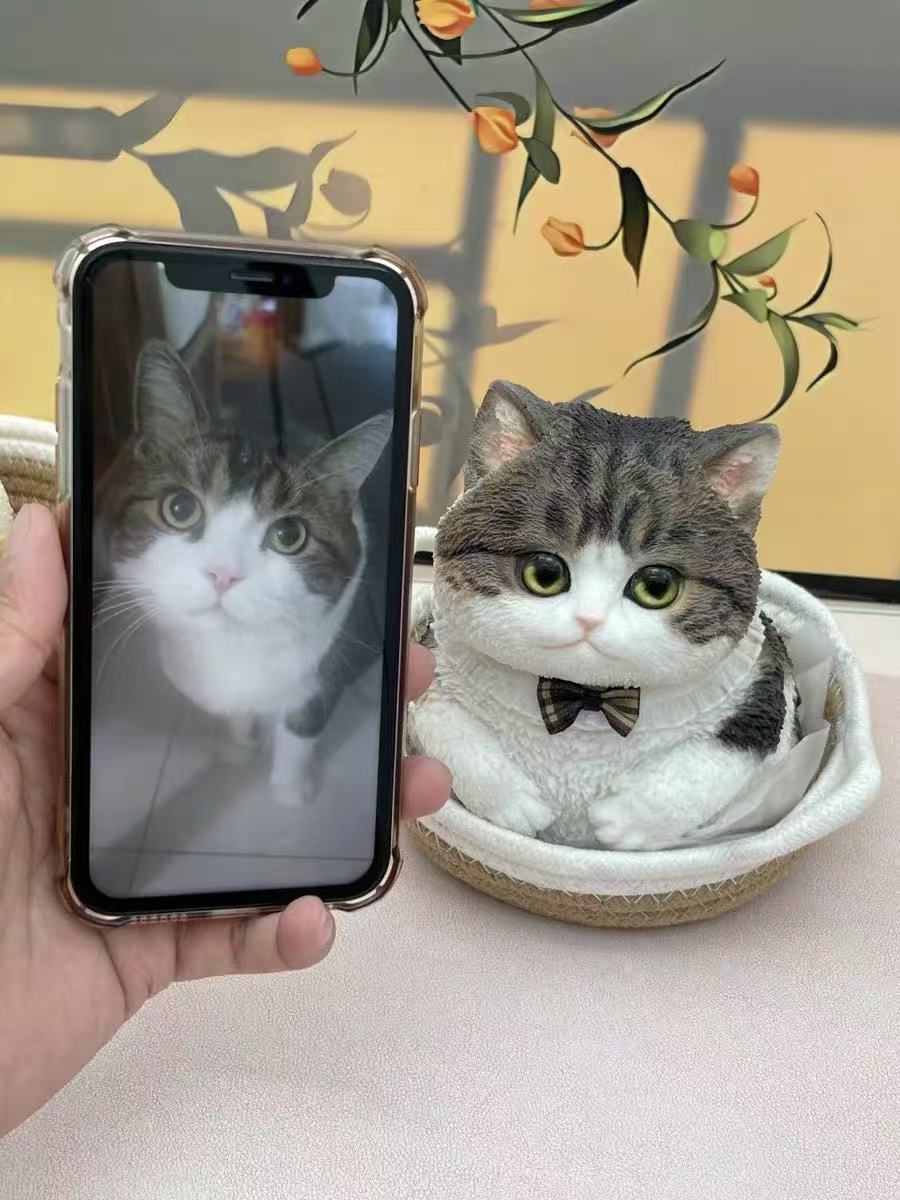 【Customize with Your Image】Giant Handmade Cat Squishy - Poke >_<